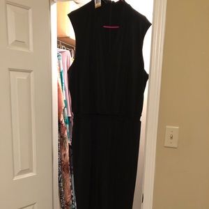 LBJ, little black jumpsuit